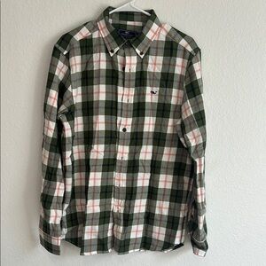 Vineyard Vines Green Plaid Men's Shirt